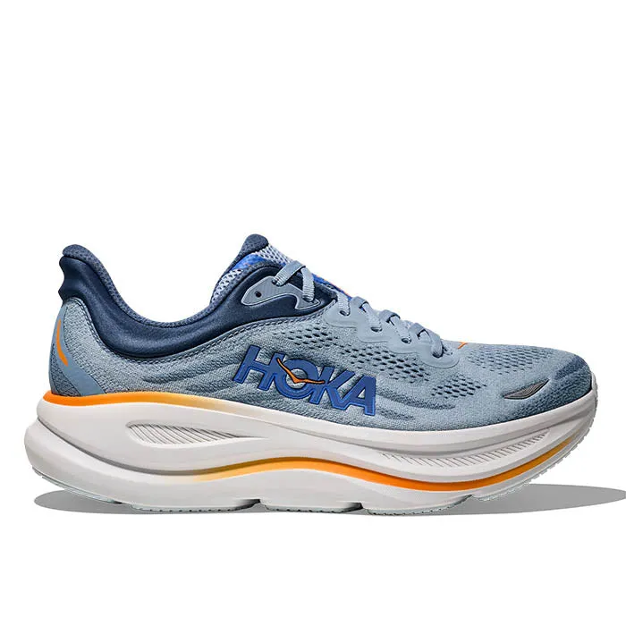 Standing All Day Mens Hoka Bondi 9 Extra Wide in Drizzle/Downpour