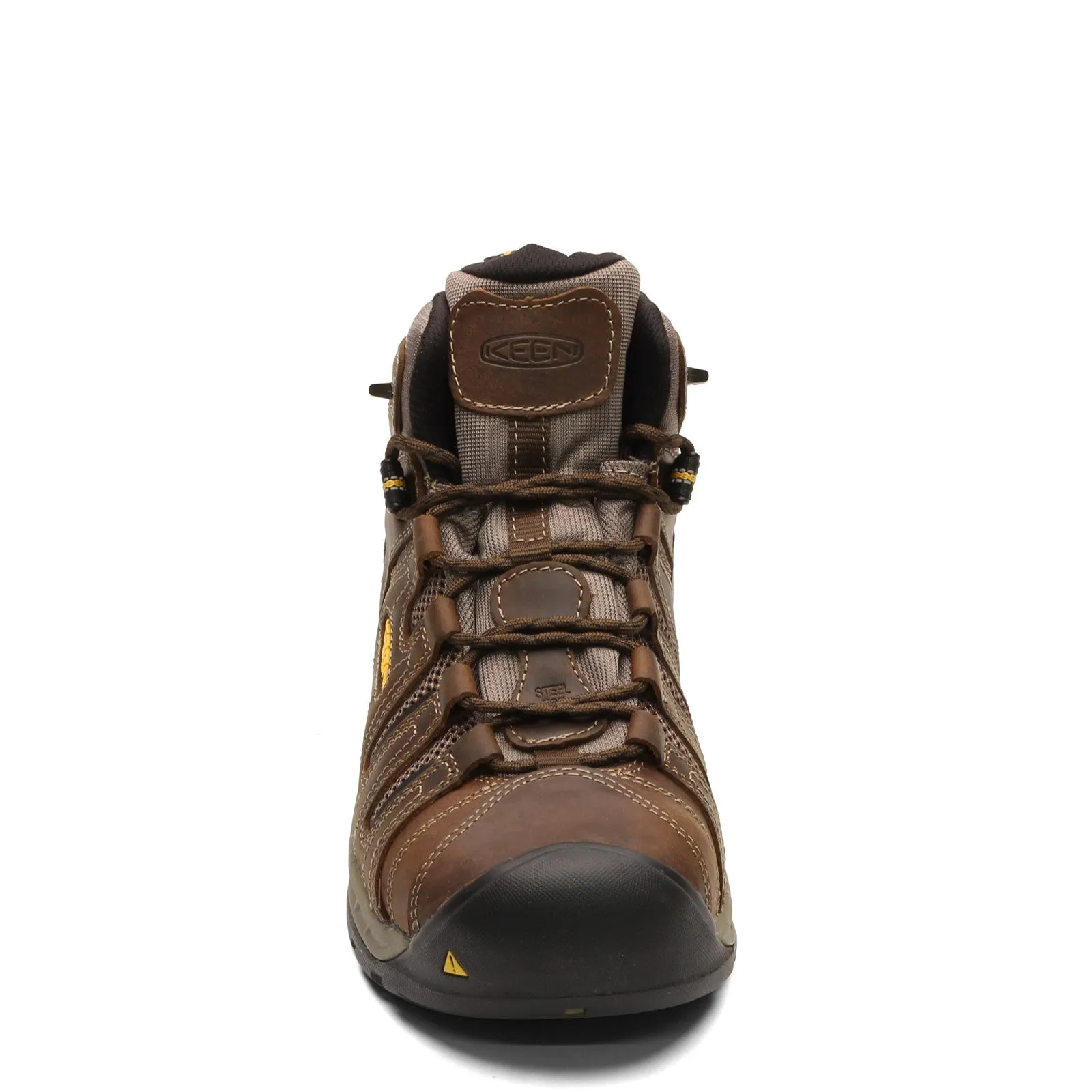 Peep Toe Boots Men's KEEN Utility, Flint II Mid Work Boot
