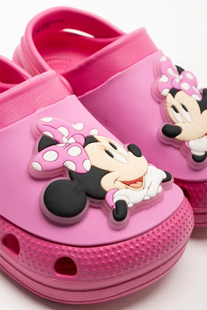 Comfy And Cute Sandals Minnie Mouse Light Up Clogs Pink