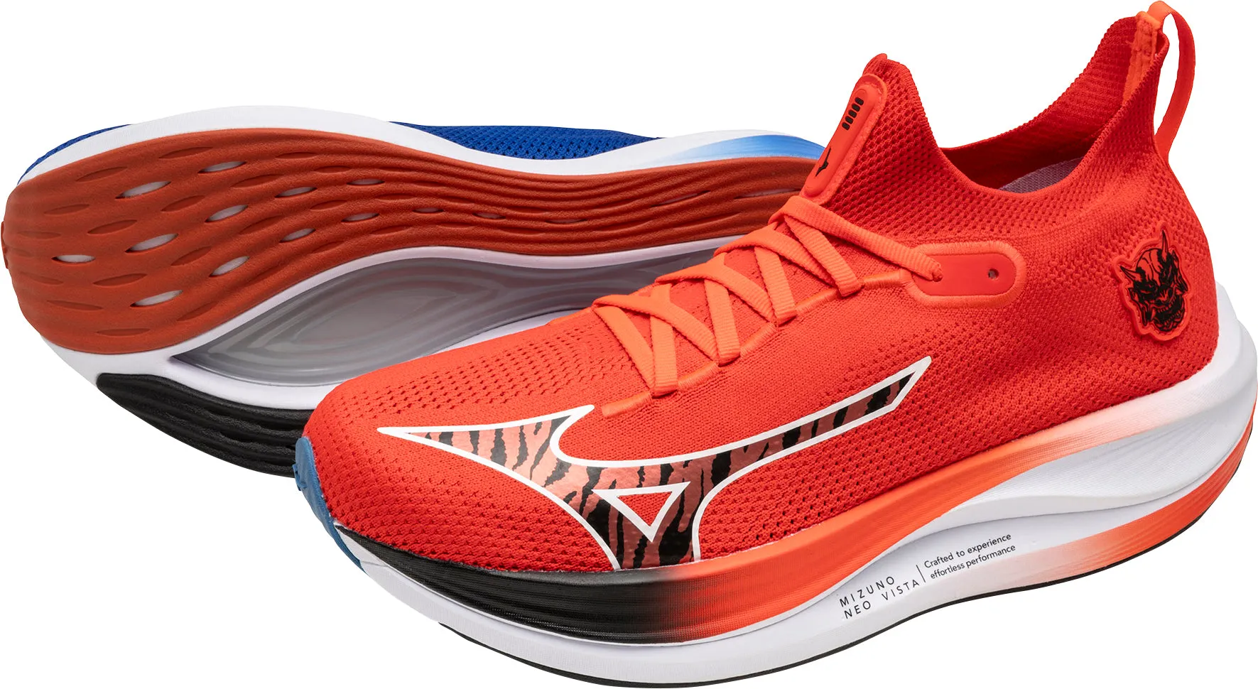 Mizuno Neo Vista Mens Running Shoes - Red Mid Training Shoes