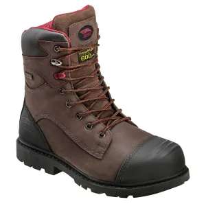 Avenger Mens Nano Tech Comp Toe EH PR WP INS W Brown Leather Boots Ruck Boots