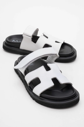 Sandals For Fallen Arches Morte Leather Slide Sandal (Women)