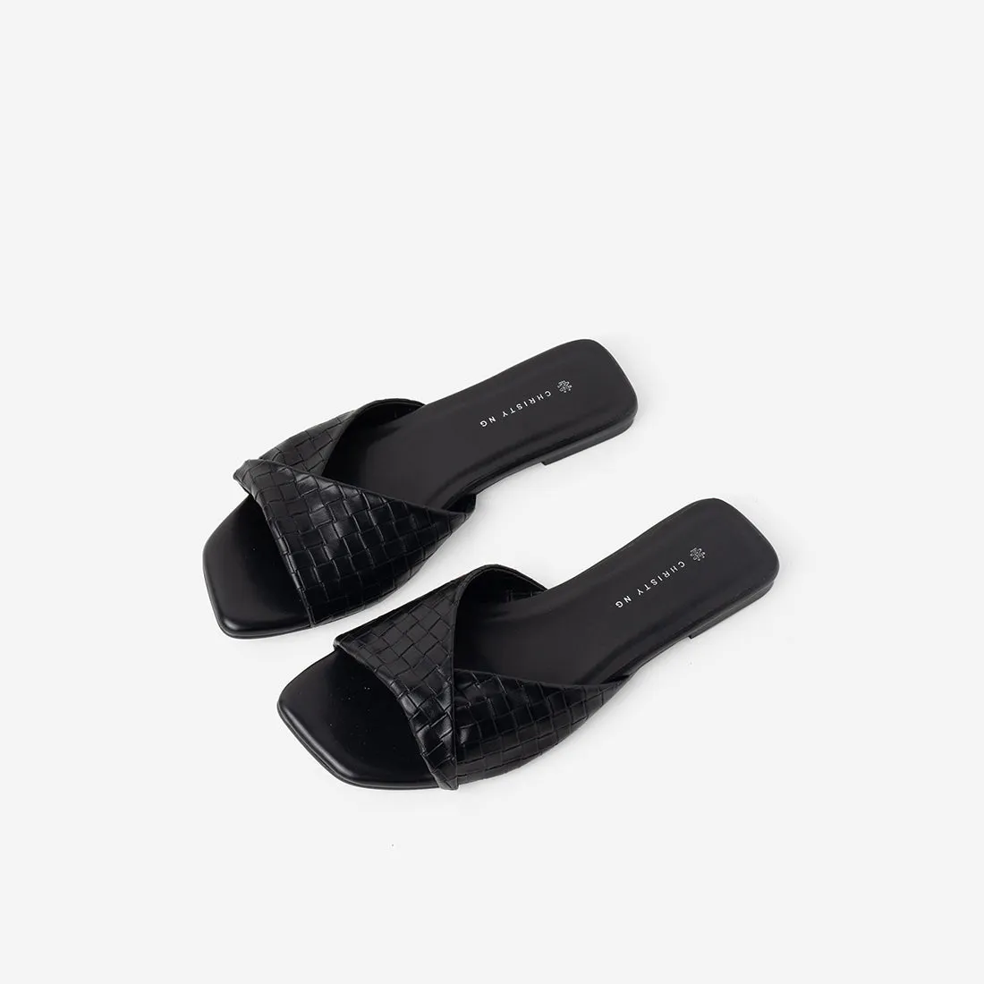 Lidia Woven Flats Slippers With Orthotics