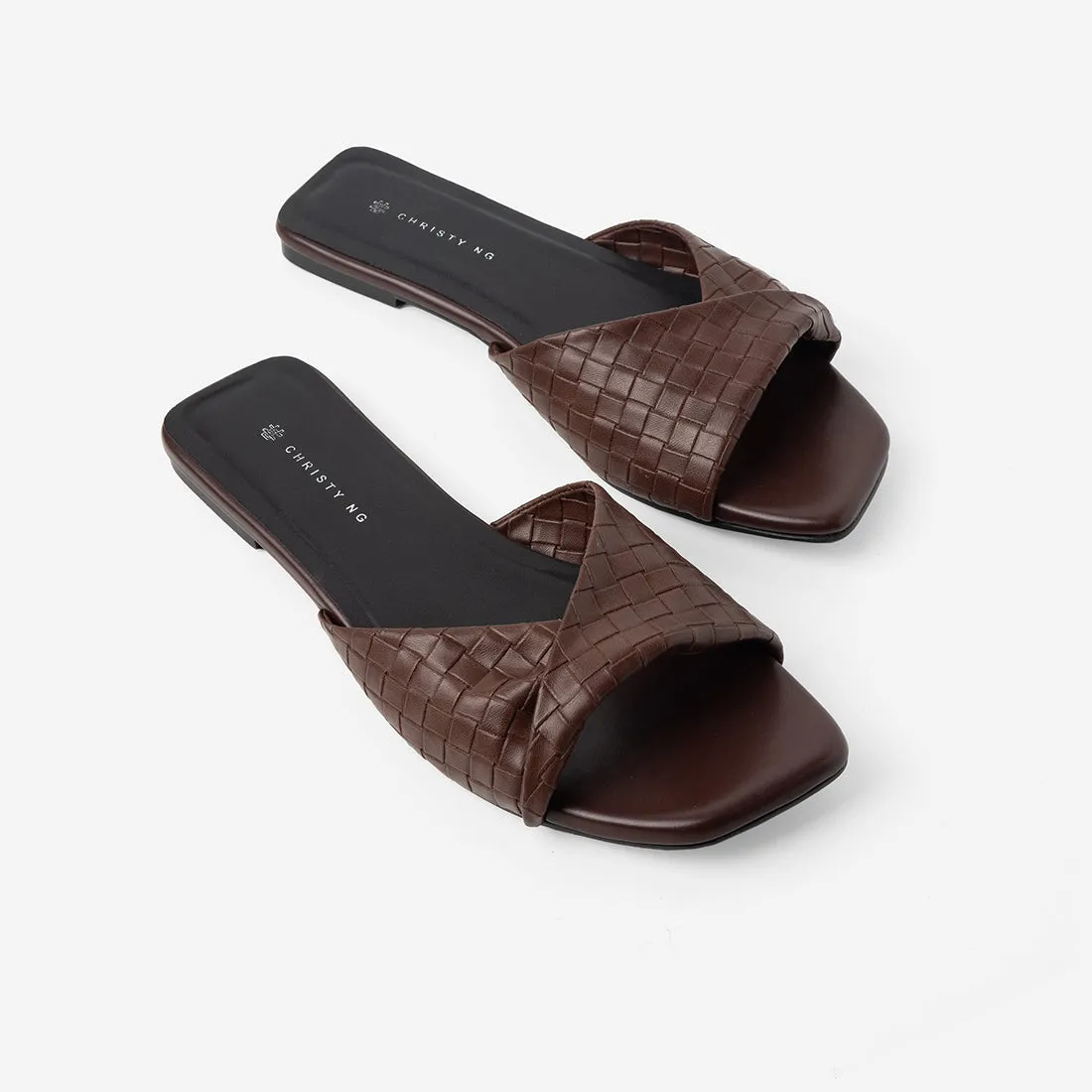 Lidia Woven Flats Amazon House Slippers