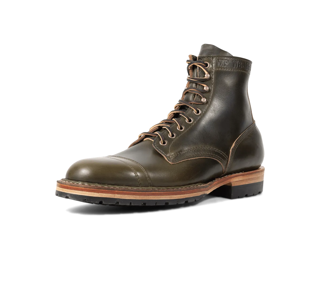 MP-Sherman Toe Cap - Green Pasture Brunt Steel Toe Boots