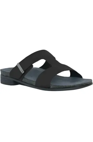Munro Women's Jody Slide Sandal - Black Sandals Grande Antigua