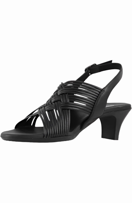 Platform Sandals With Straps Munro Women's Marianna Slingback Sandal - Black Leather