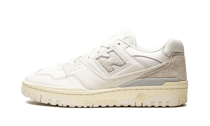 New Balance 550 Aime Leon Dore White Leather Molded New Balance Cleats