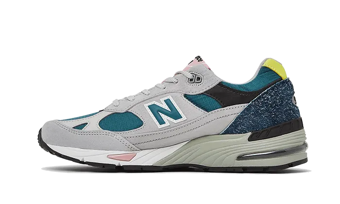 Black And Orange New Balance New Balance 991 Made In UK Grey Teal