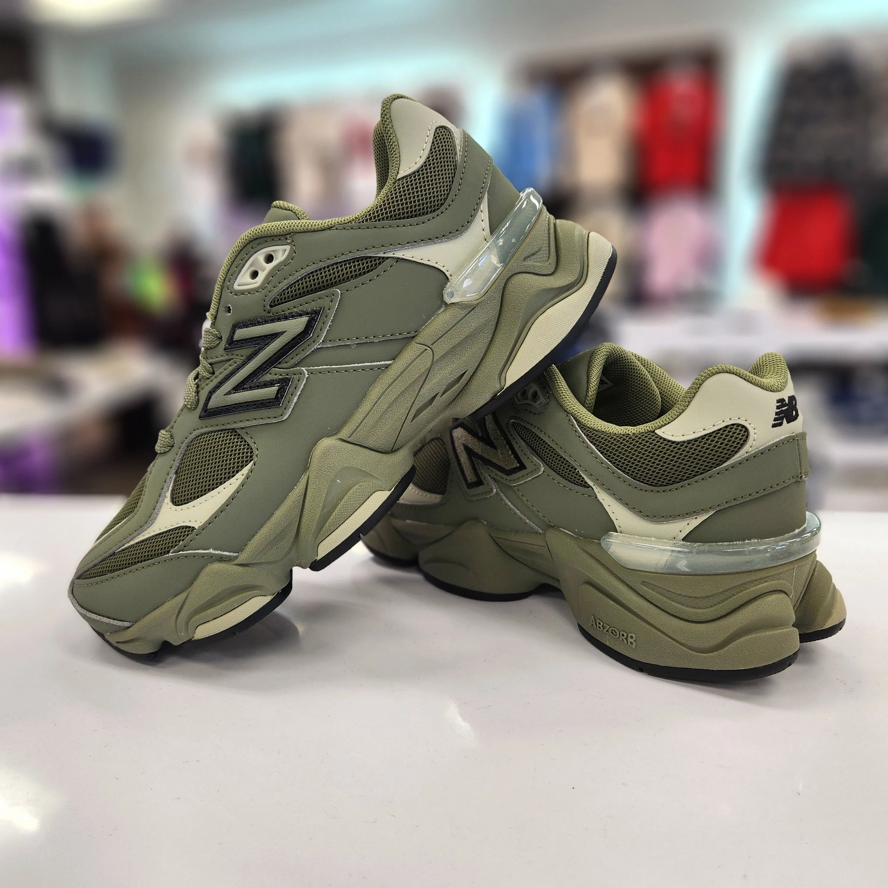 New Balance Waterproof Sneakers New Balance GC9060GD GS DARK OLIVINE GREEN