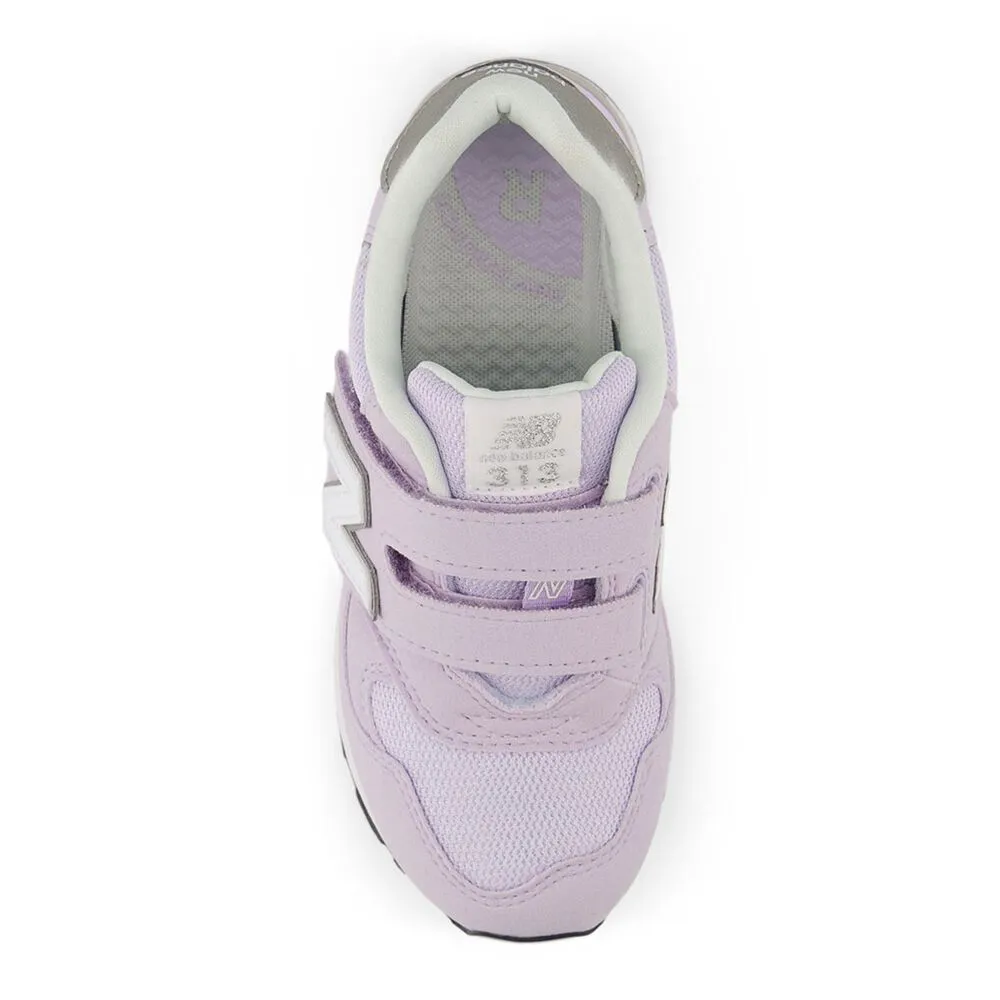 New Balance Orange New Balance Kid's 313 Hook N' Loop Lavender Sneaker Shoes