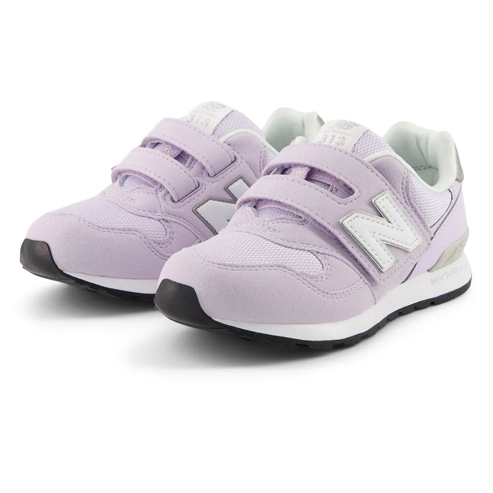 Women's Black New Balance Sneakers New Balance Kid's 313 Hook N' Loop Lavender Sneaker Shoes