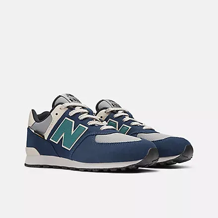 New Balance Kid's 574 Navy/Grey Shoes New Balance 1906 Black Phantom