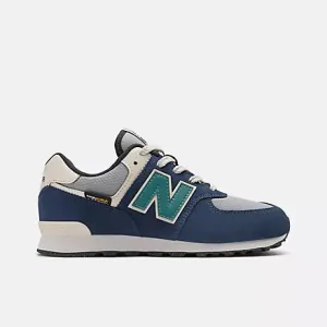 New Balance Kid's 574 Navy/Grey Shoes The Newest New Balance