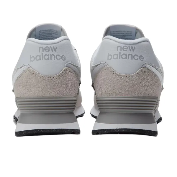 New Balance Men's 574 White/Grey Red Gray New Balance