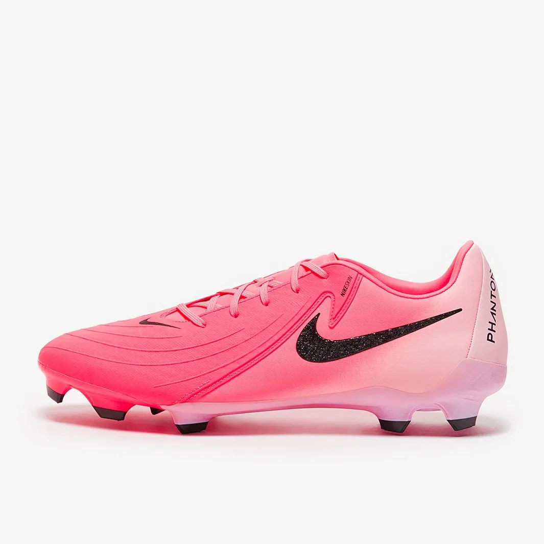 Soccer Cleats Grey And Pink Nike Phantom GX II Academy FG/MG