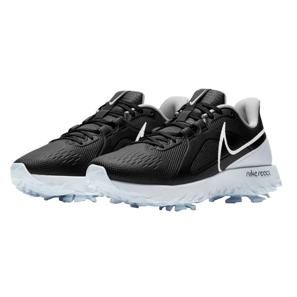 Nike React Infinity Pro Golf Shoes Black/White/Metallic Platinum- FW20 Men Best Breathable Golf