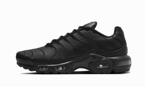 Nike Air Max Plus Triple Black Leather Nike Cross Trainer Shoes