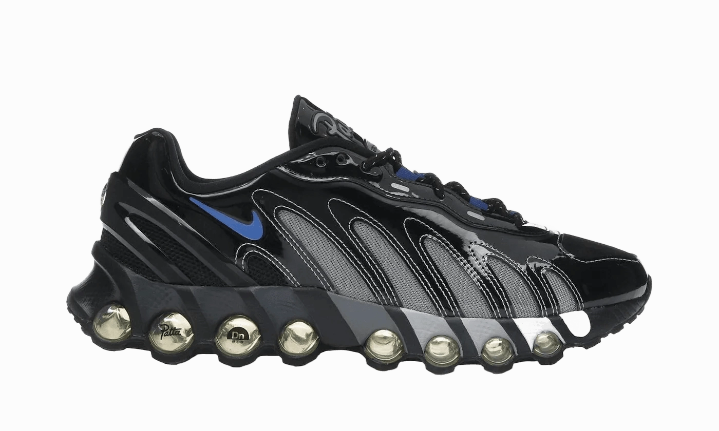 Nike Rhinestone Shoes Nike Air Max Dn8 Patta Black Metallic Silver