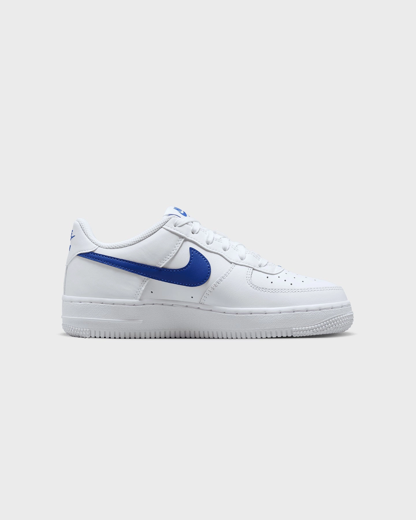 Herringbone Basketball Shoes Nike Kids' Air Force 1 (GS) White/Hyper Royal