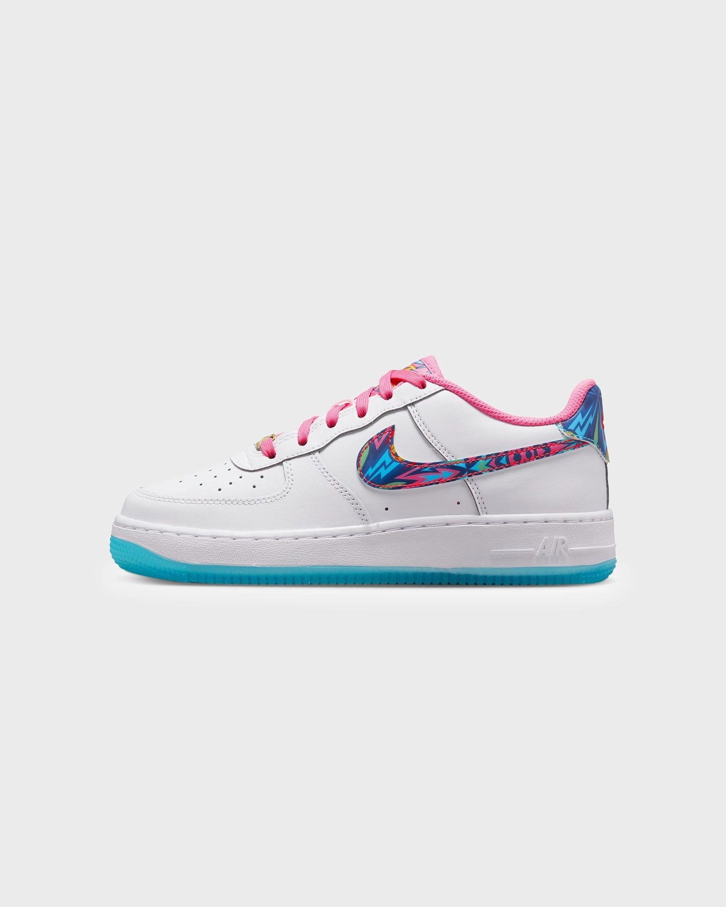 Nike Kids' Air Force 1 (GS) White/Multi-Coloured Zo2 Basketball Shoes