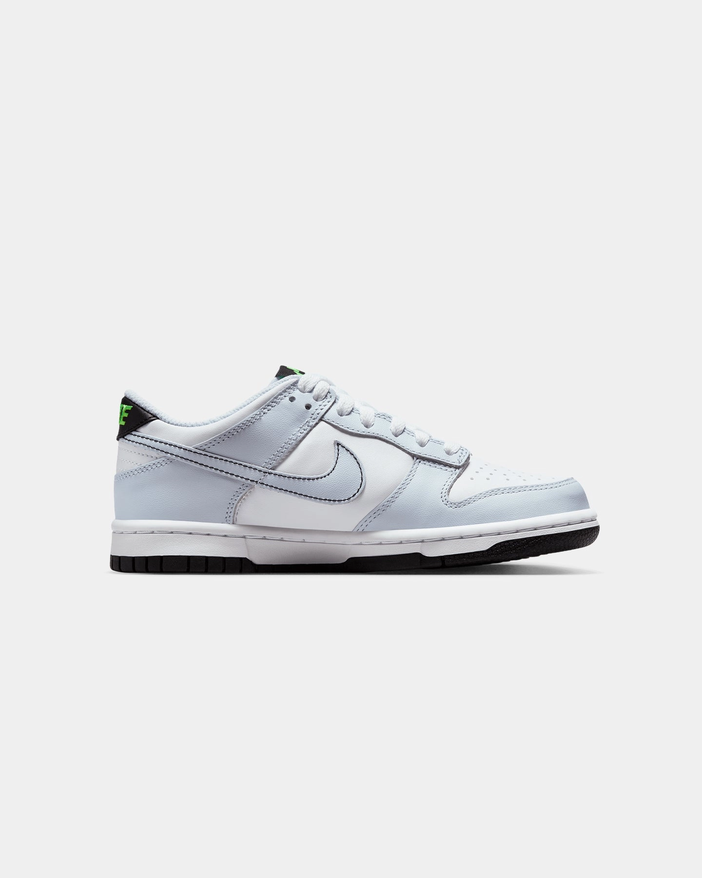 Shell Toe Basketball Shoes Nike Kids' Dunk Low (GS) White/Black-Football Grey