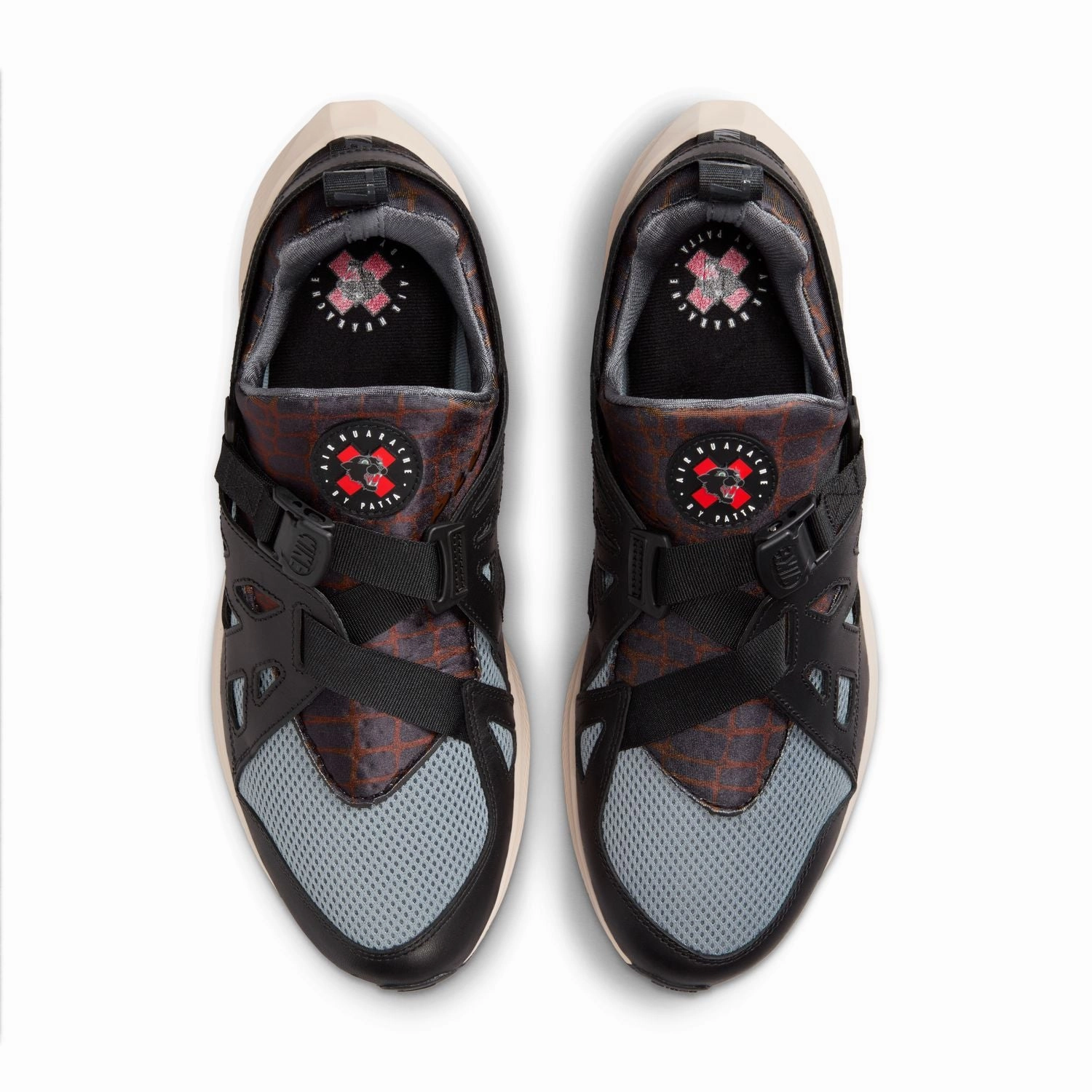   Patta Air Huarache 'Black Cool Grey' Nike Widest Shoe