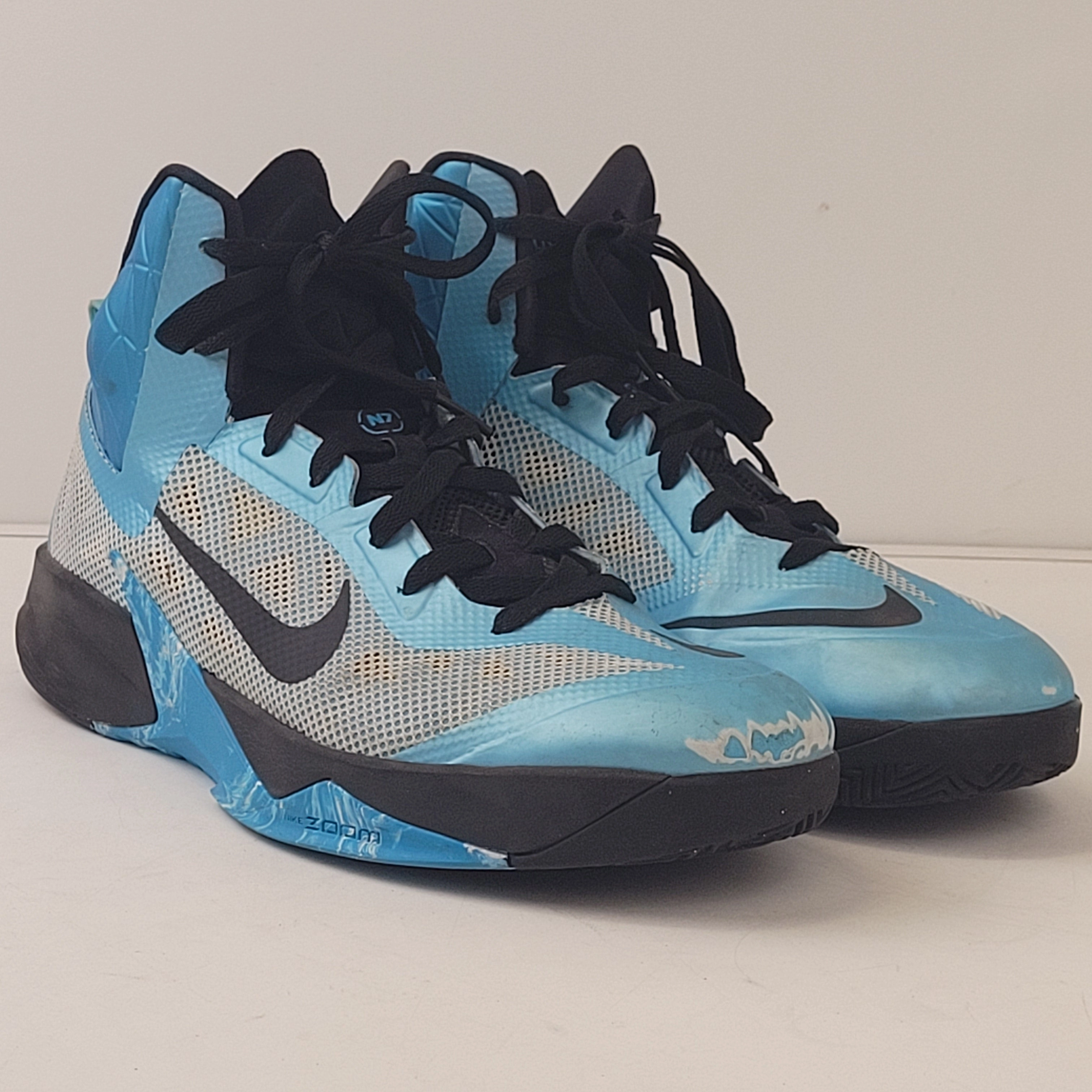 Nike Zoom Hyperfuse 2013 Blue Basketball Shoes 651636-144 Men's Sz 12 Basketball Shoes Cheap Size 8