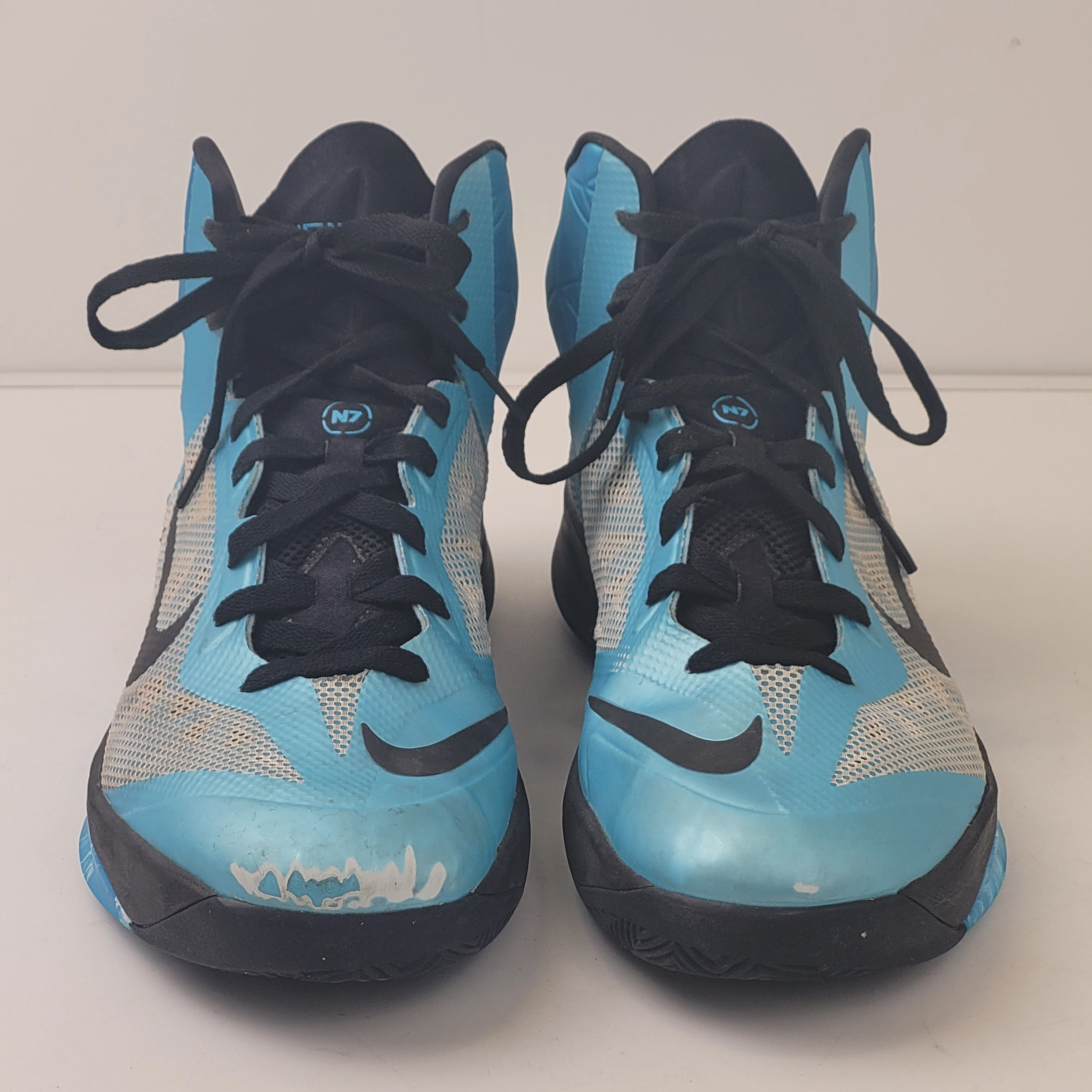 Nike Zoom Hyperfuse 2013 Blue Basketball Shoes 651636-144 Men's Sz 12 Basketball Shoes Primeknit