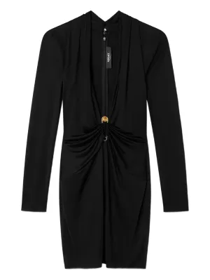 Safety Pin mini dress High Knee Cowgirl Boots