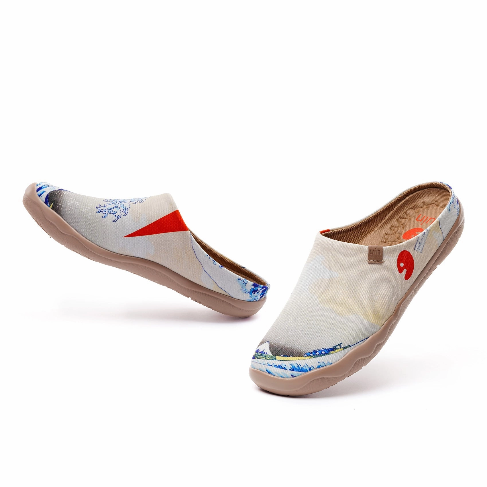 Great Wave off Kanagawa Malaga Women Casual Comfortable Walking Shoes