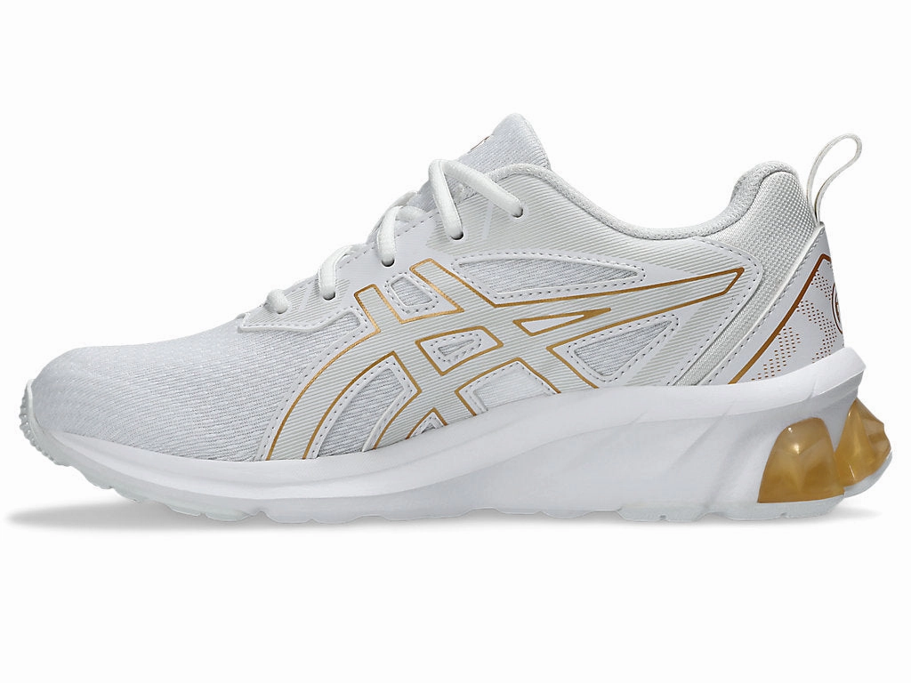 Asics Kid's Gel Quantum 90 Iv White/Gold Running Shoes Stylish Asics Shoes