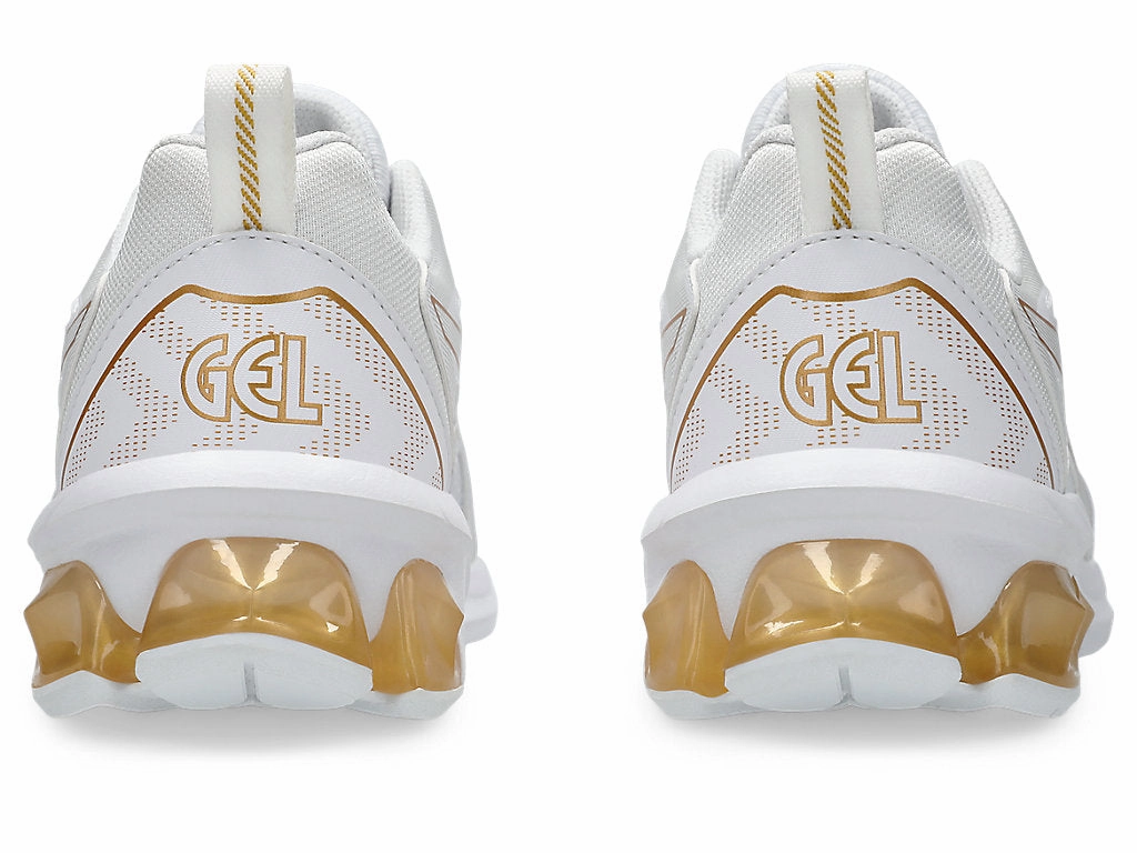 Asics Kid's Gel Quantum 90 Iv White/Gold Running Shoes Asics Best Arch Support Shoe