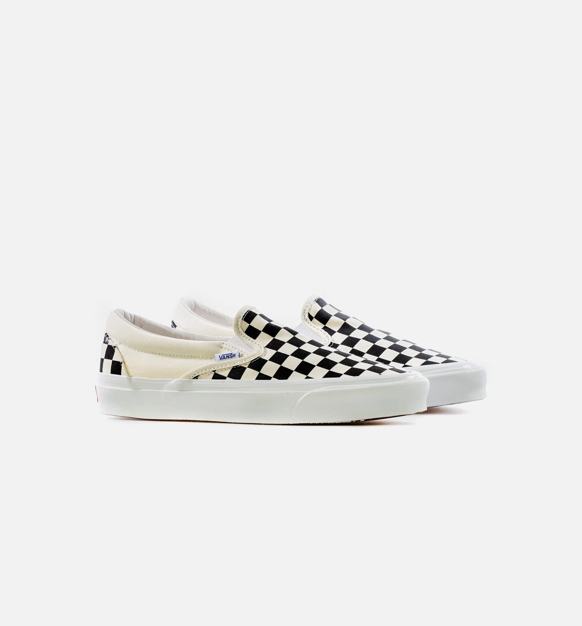 OG Classic Slip On LX Checkered Mens Skate Shoe - Black/Cream Pure Skate