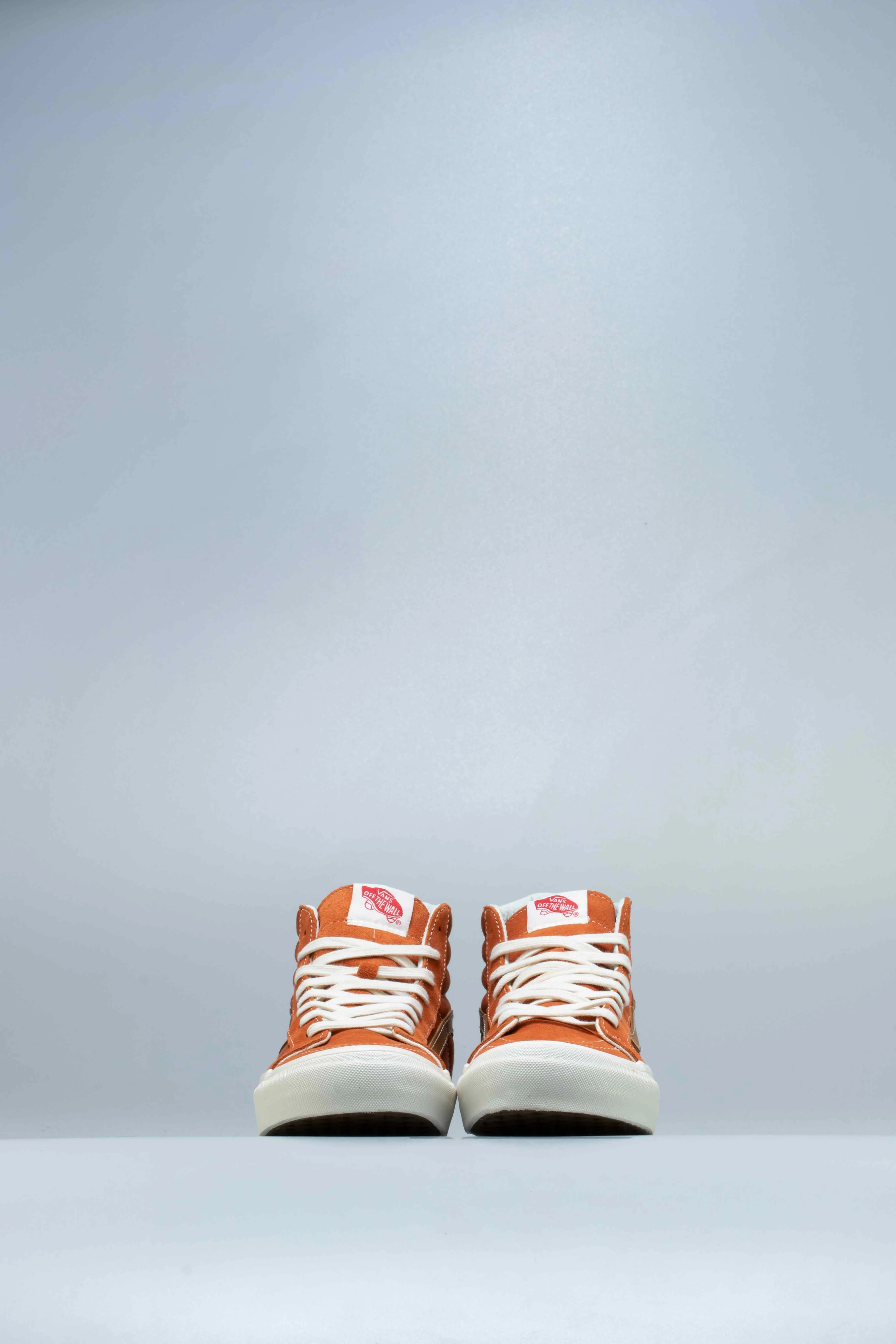 Business Casual With Tennis Shoes OG SK8 Hi LX Mens Shoe - Orange/White/Brown
