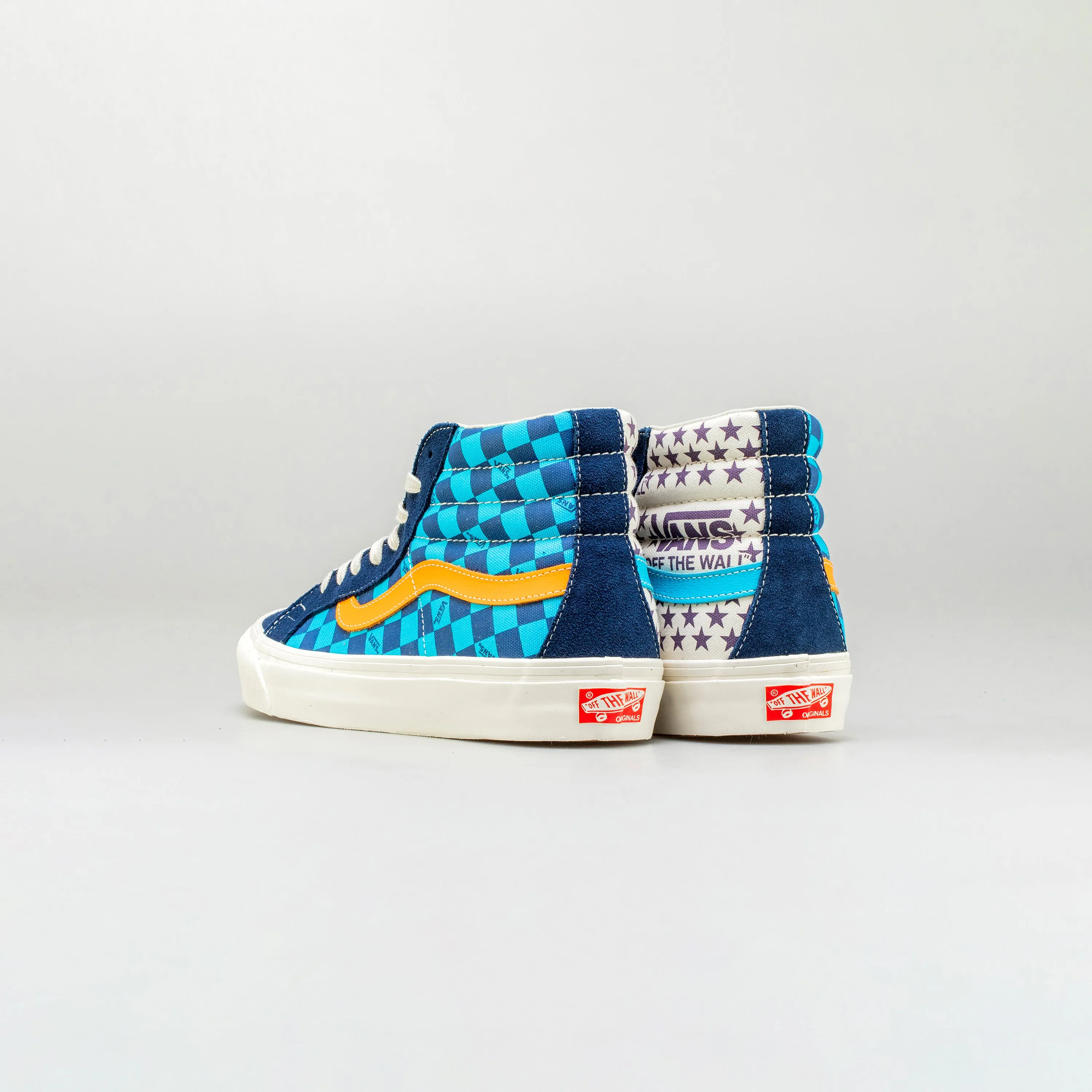OG SK8-Hi LX Mens Skateboarding Shoe - Blue/Bone Chaps Derby Lace-up Casual Dress Shoe