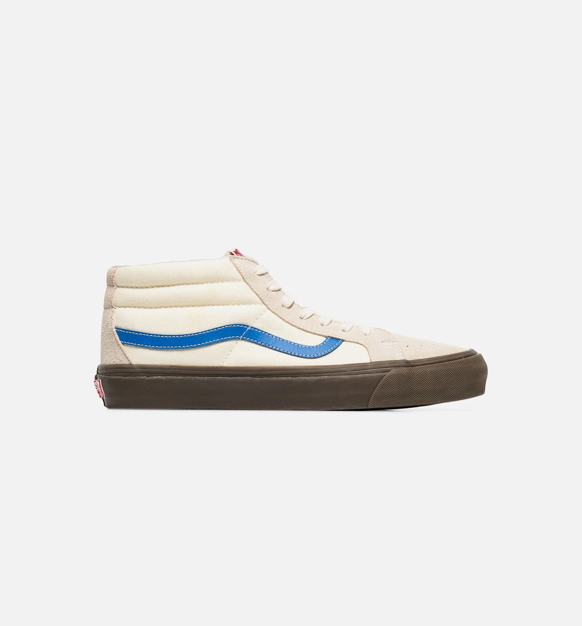 OG SK8-Mid LX Mens Shoe - Cream White/Off White/Blue Oversized Skate Shoes