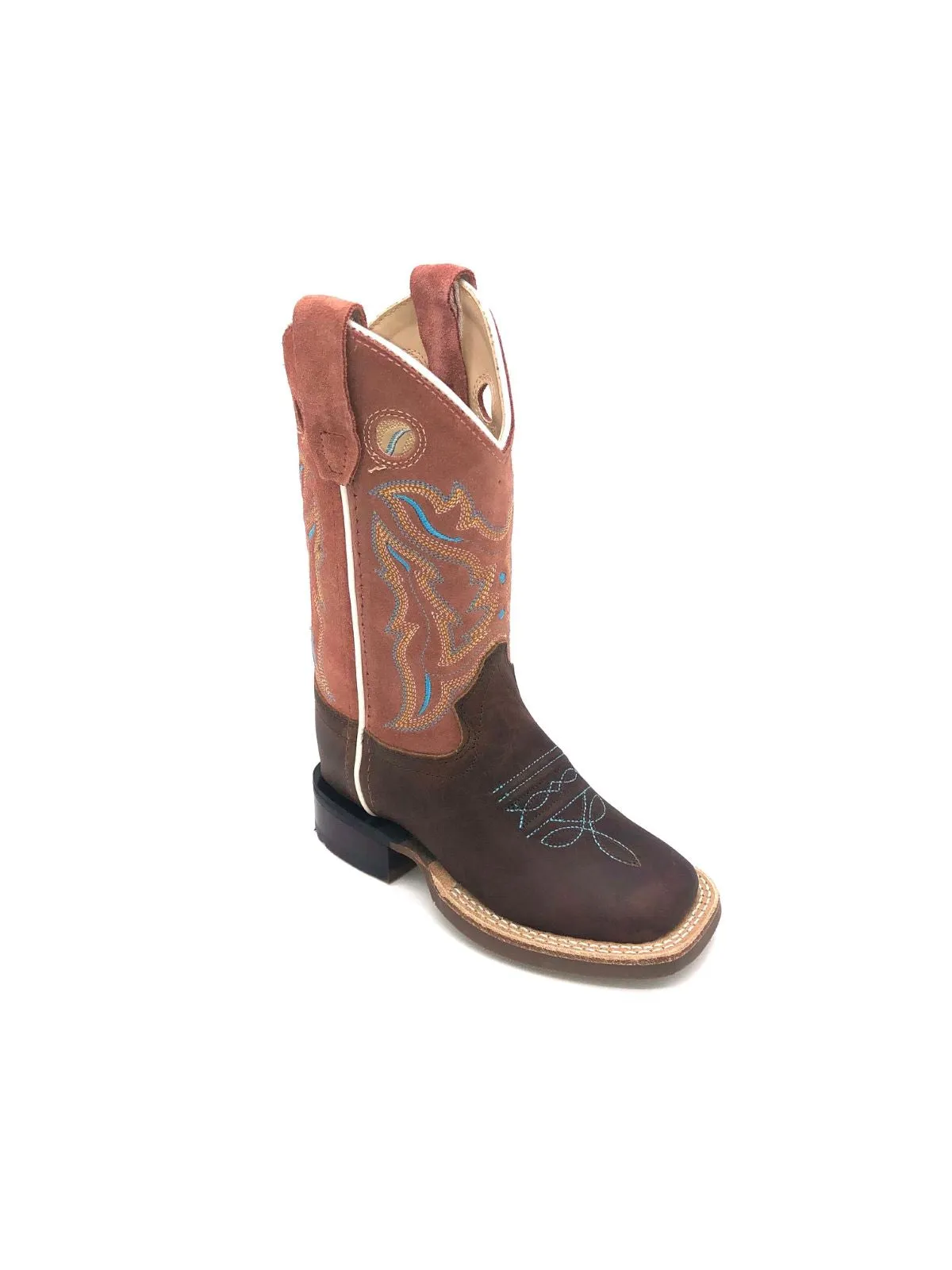 'Old West' Children's Western Broad Square Toe - Brown / Rust Wolverine Rain Boots