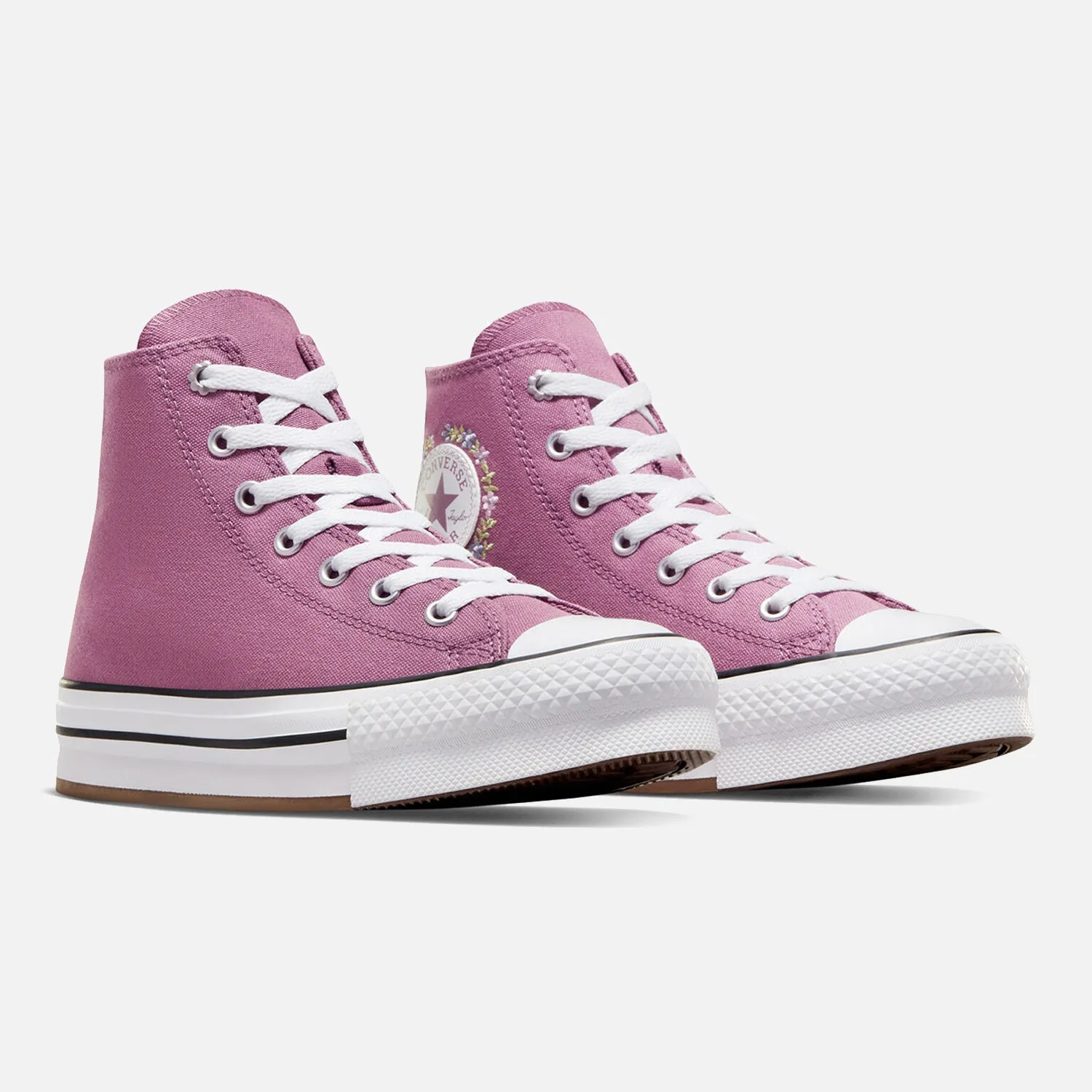 Older Kid's Converse Chuck Taylor Lift Hi Purple Best Shoes For High Intensity Training