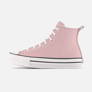 Older Kid's Converse Chuck Taylor Lift Hi Sherpa Pink Leather New Balance Speed Training Shoes