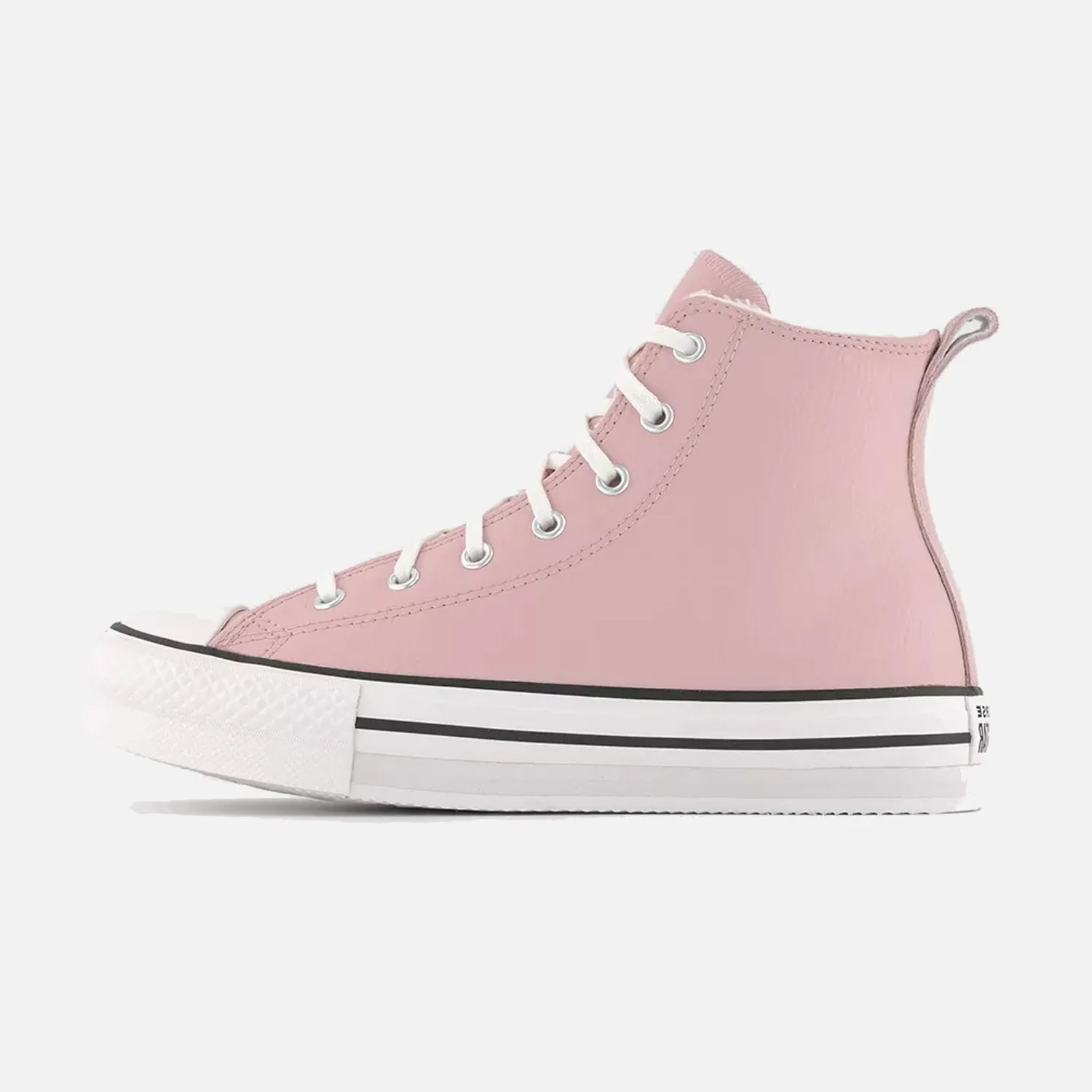Racing Shoes Vs Training Shoes Older Kid's Converse Chuck Taylor Lift Hi Sherpa Pink Leather