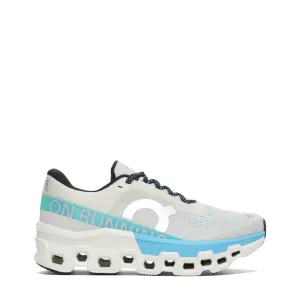 Indoor Baseball Training Shoes On Women's Cloudmonster 2 Sneaker in Cream/Horizon Blue