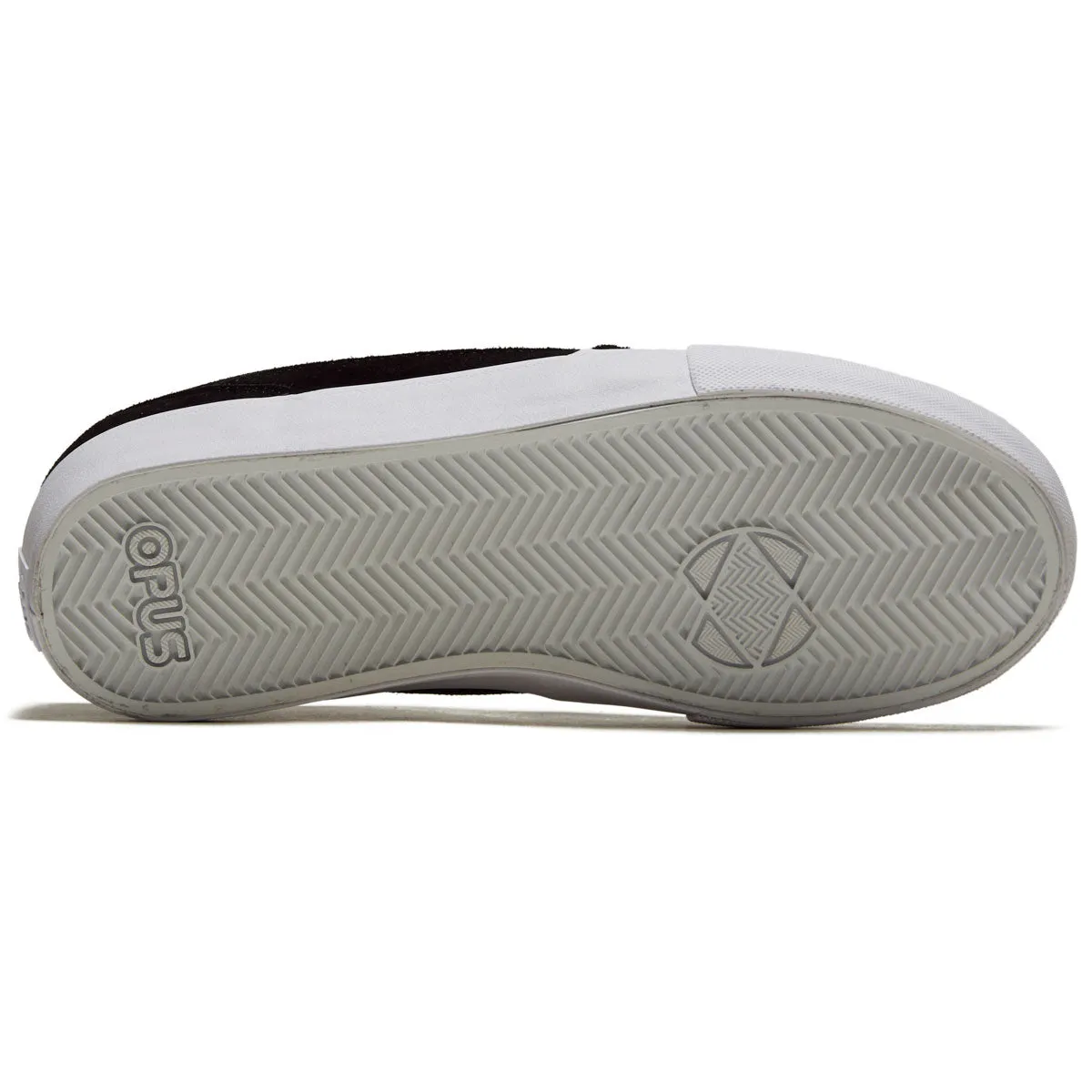 Opus Standard Low Shoes - Black/White Skate Suede Athletic Shoes