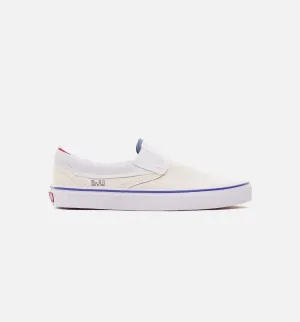 Mens Skate Outside In Classic Mens Slip On - Natural/Navy/Red