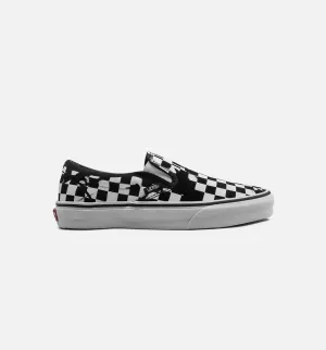 Authentic Skate Shoe Gum Overprint Check Classic Slip On Mens Shoe -  Checkerboard Black/White