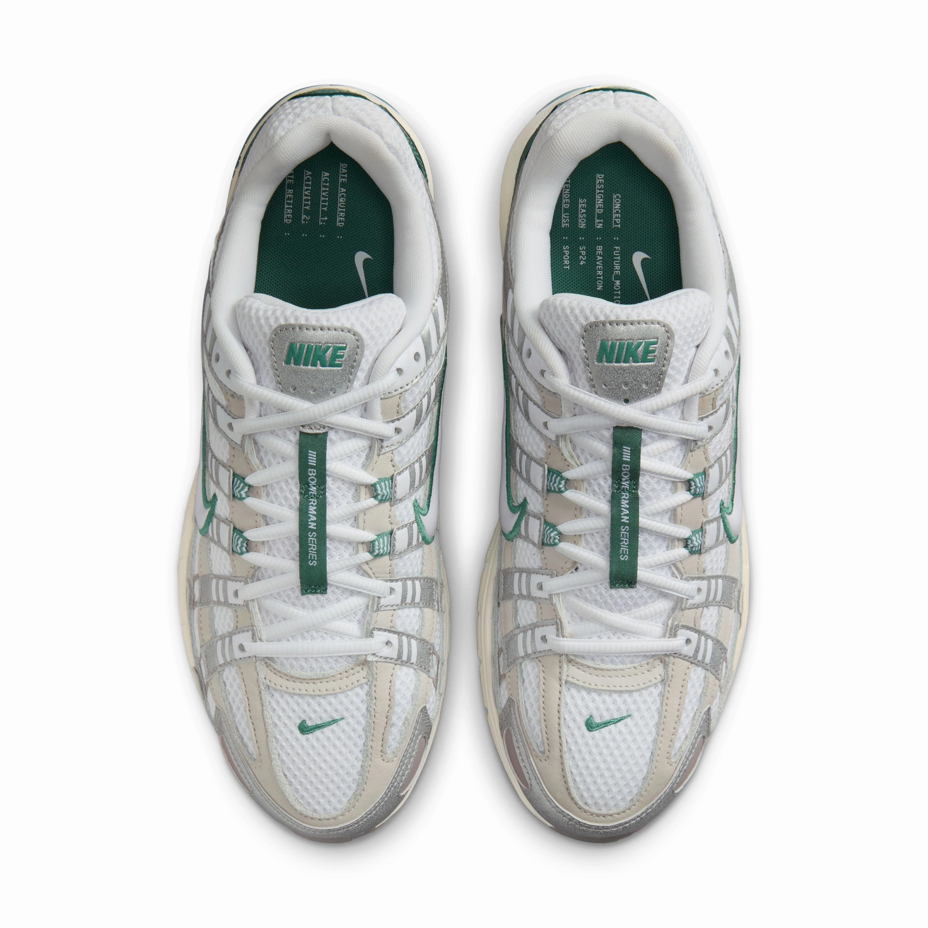Cool Nike Skate Shoes P-6000 'Light Bone White Metallic'