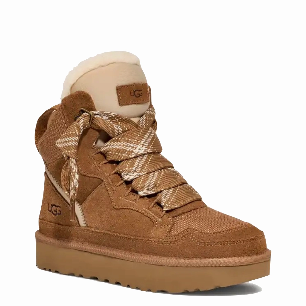 UGG Women's Highmel Lace Sheepskin Boot in Chestnut Joules Molly Rain Boots