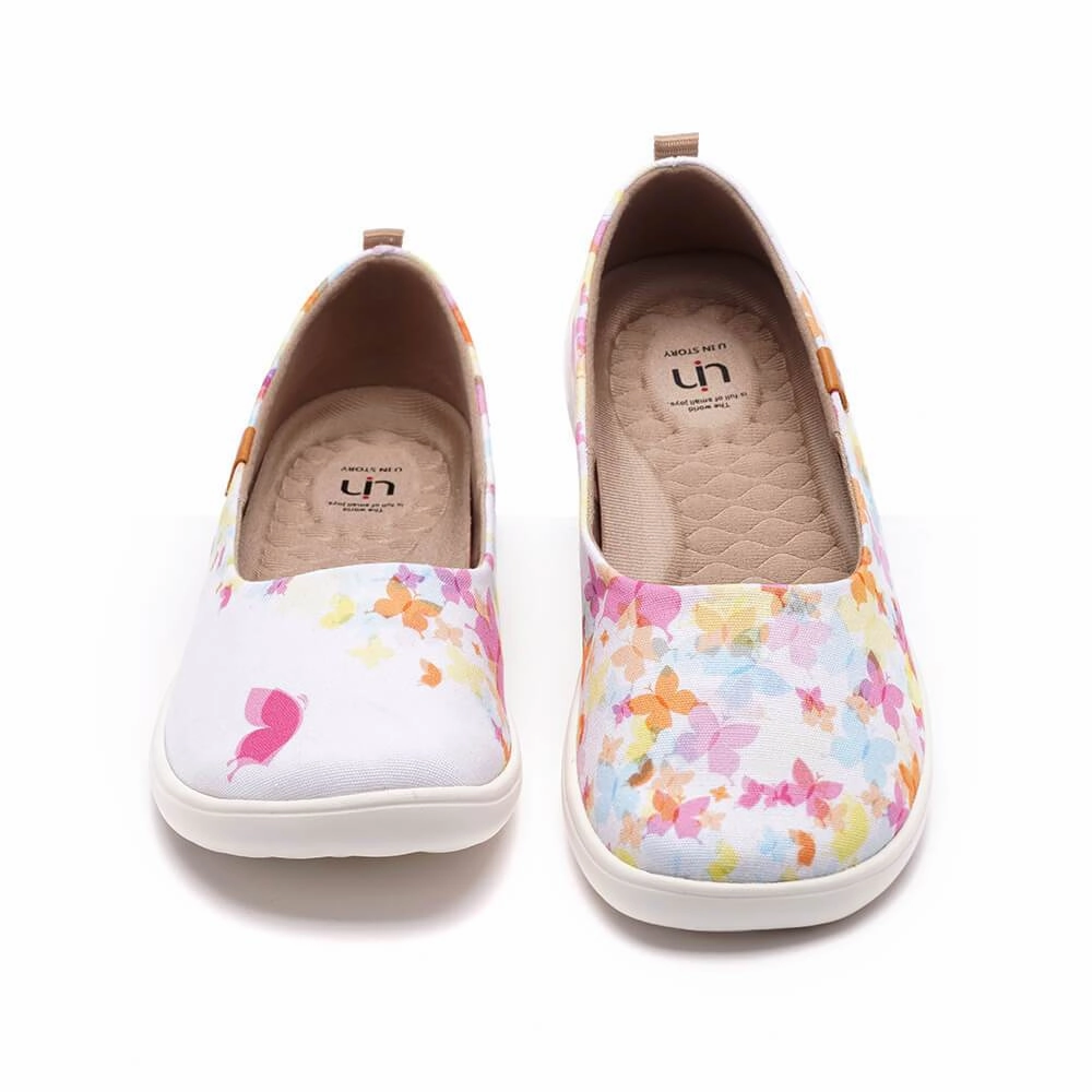 Casual Hipster Shoes Painted Butterflies