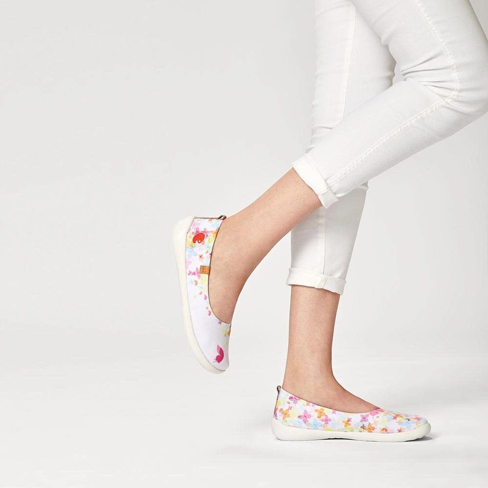 American Made Casual Shoes Painted Butterflies