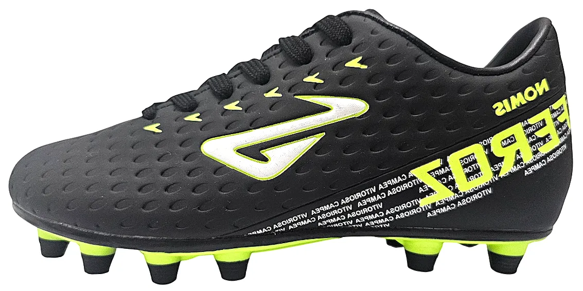 Trusox Tru Tenaci Fg Soccer Cleats Nomis Kid's Feroz Black/Lime Football Boots